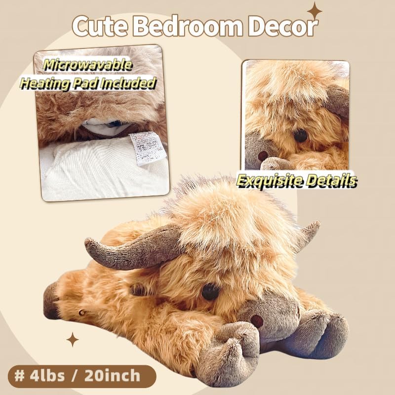 Weighted Highland Cow Plush