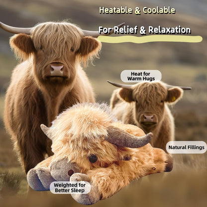 Weighted Highland Cow Plush